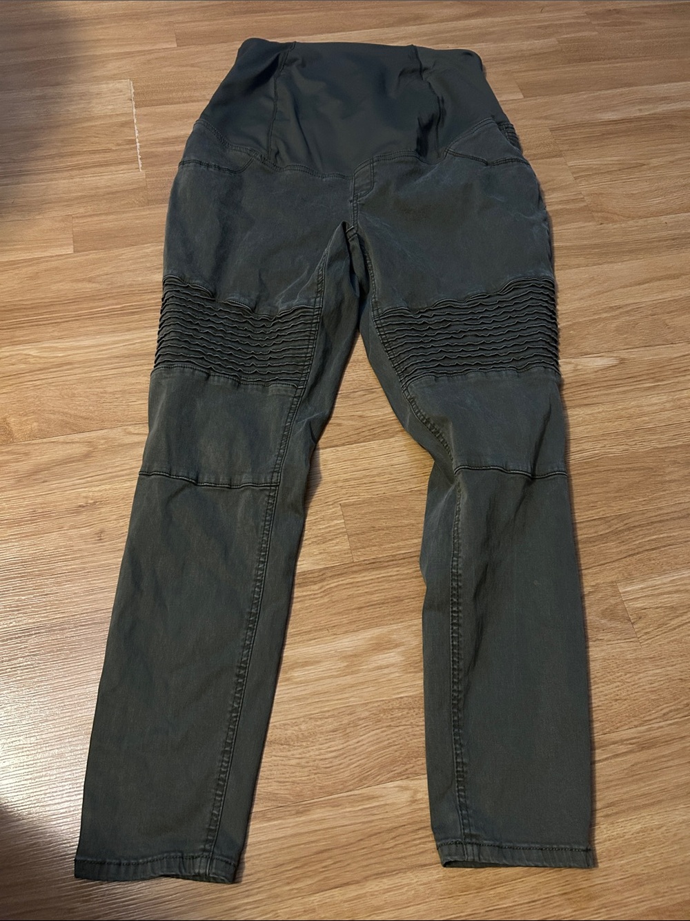 Isabel Maternity by Ingrid & Isabel Straight Leg Pants in Olive Green